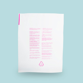 Bolsa técnica impresa con advertencias multilingües (embalaje secundario)